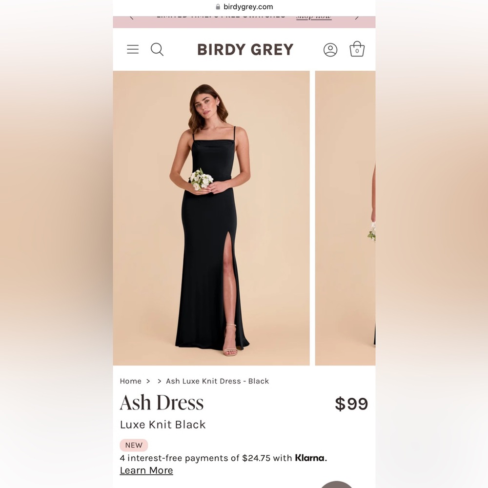 Black Birdy Grey Dress